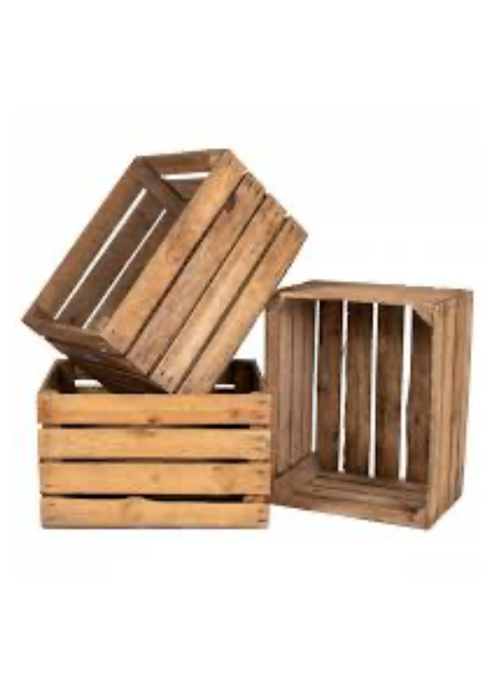 ASTER - Caisse bois vintage