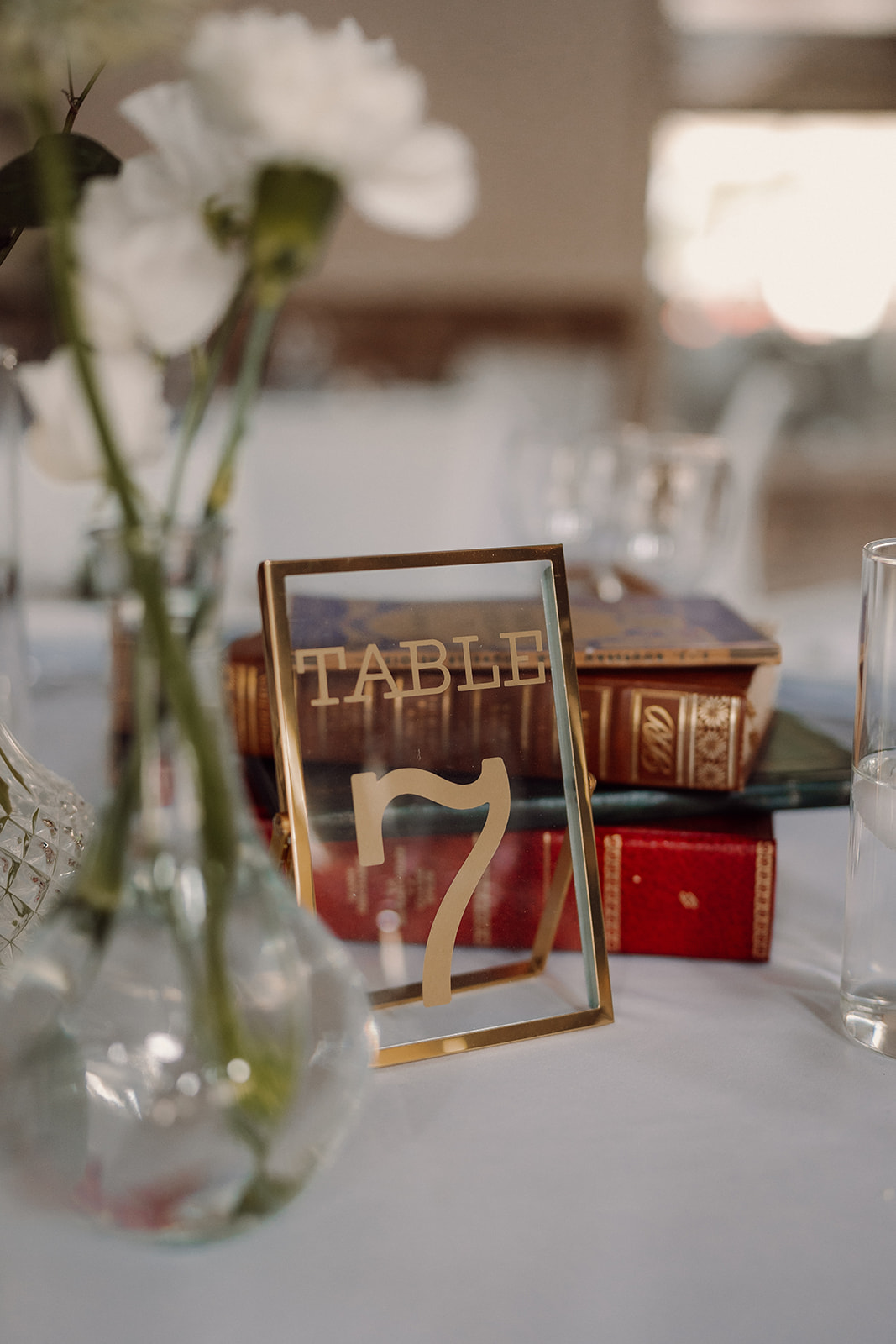 Numéro de table - cadre doré