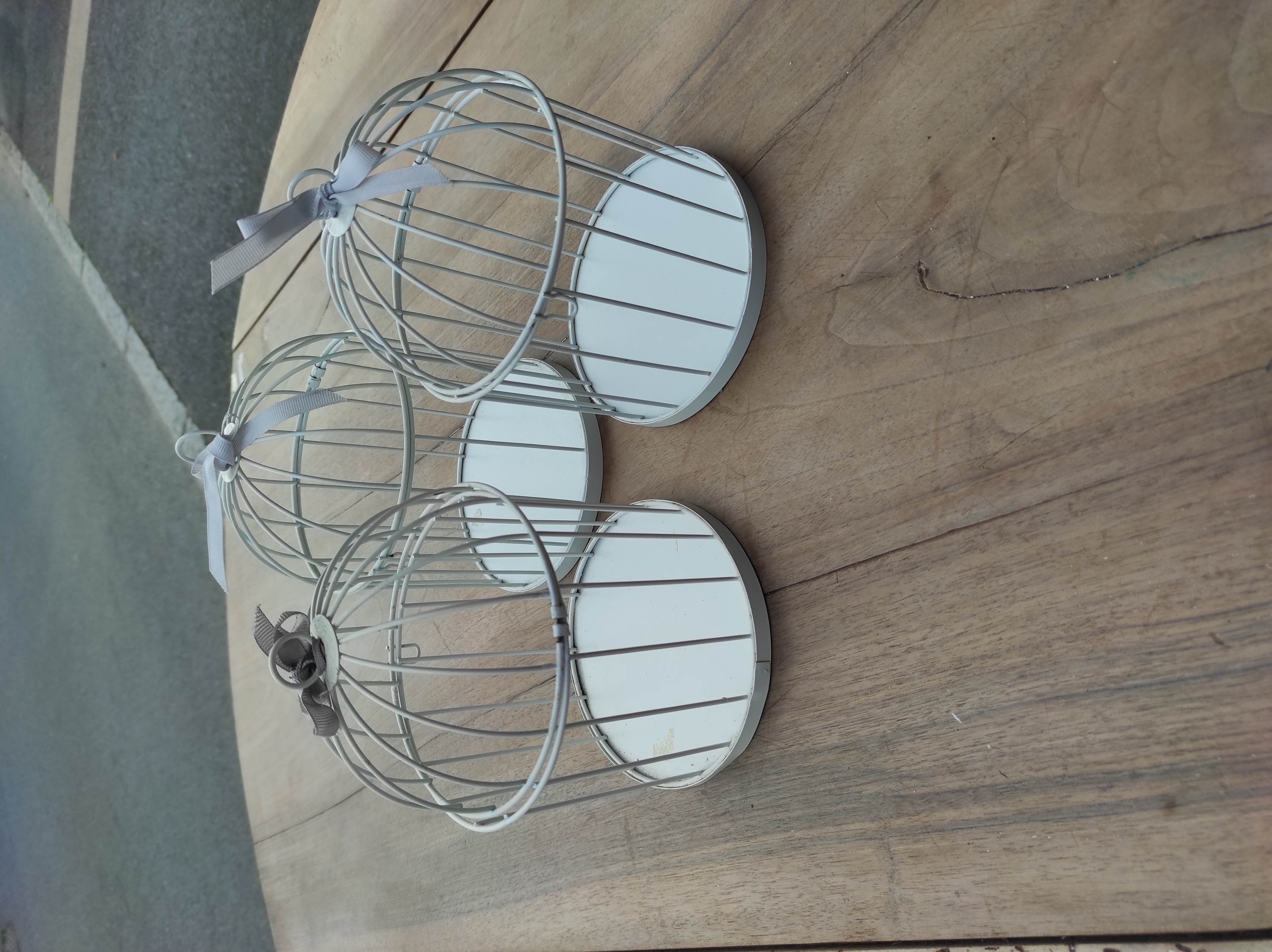 Lot de 3 cages oiseaux