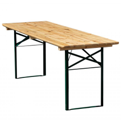 Table bois kermesse 200cm