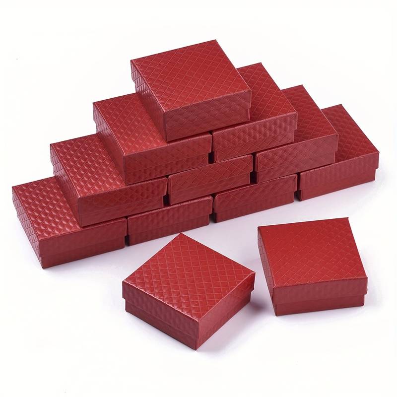 Boite bijoux rouge