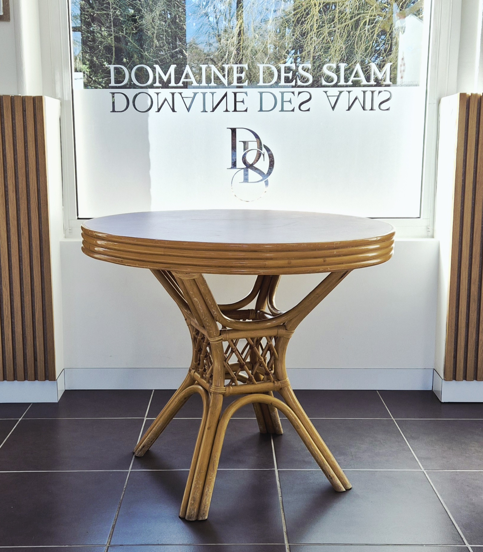 Table ronde bois 80cm