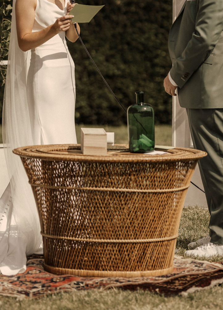 ABELIA - Table basse rotin