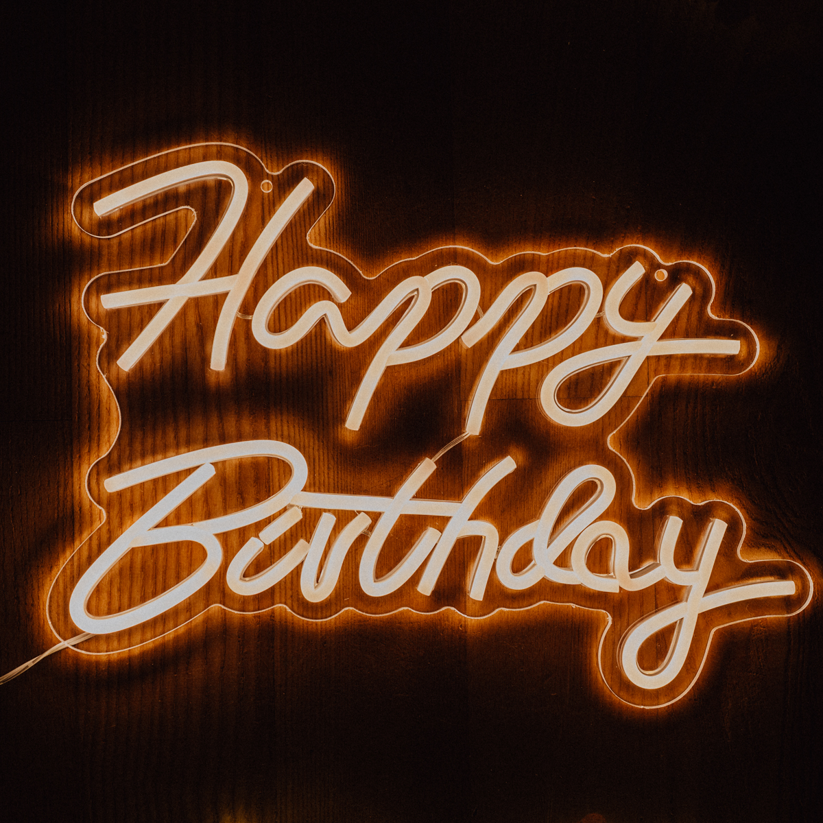 Néon LED "Happy Birthday"