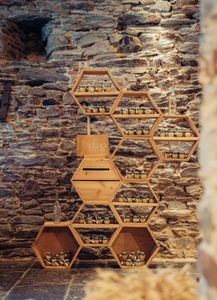 GINKGO - Meuble hexagones avec urne intégrée