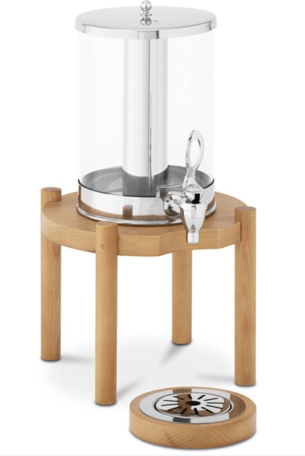 Distributeur réfrigéré sur socle en bois