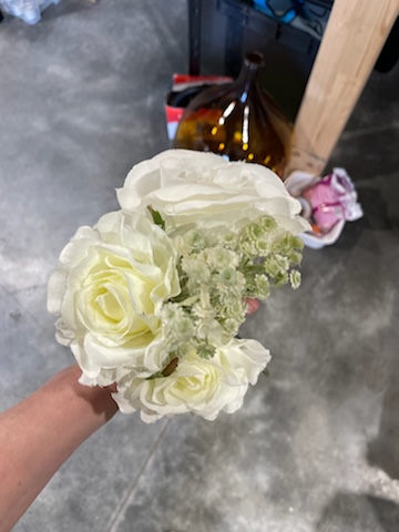 Bouquet bout banc rosaé