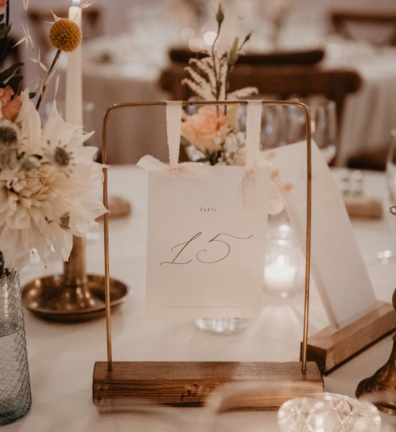 Numéro de table Laiton