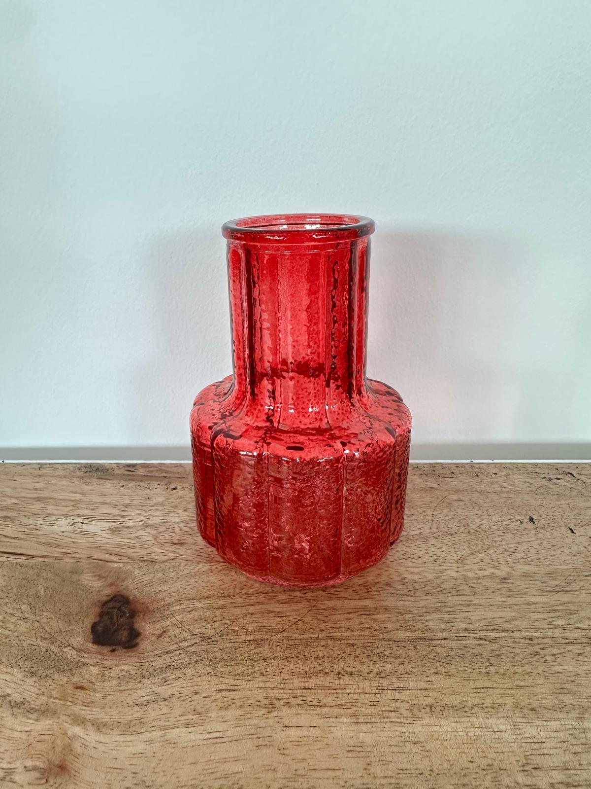 Vase droit rouge