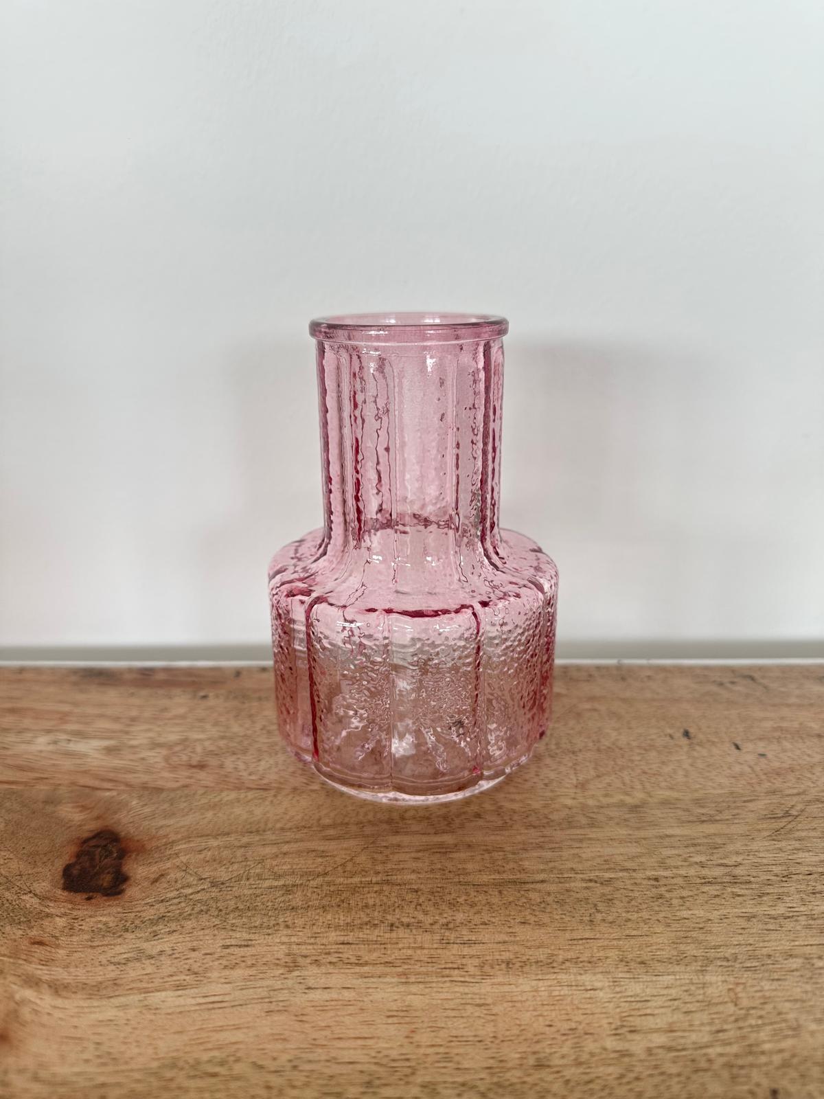 Vase droit rose