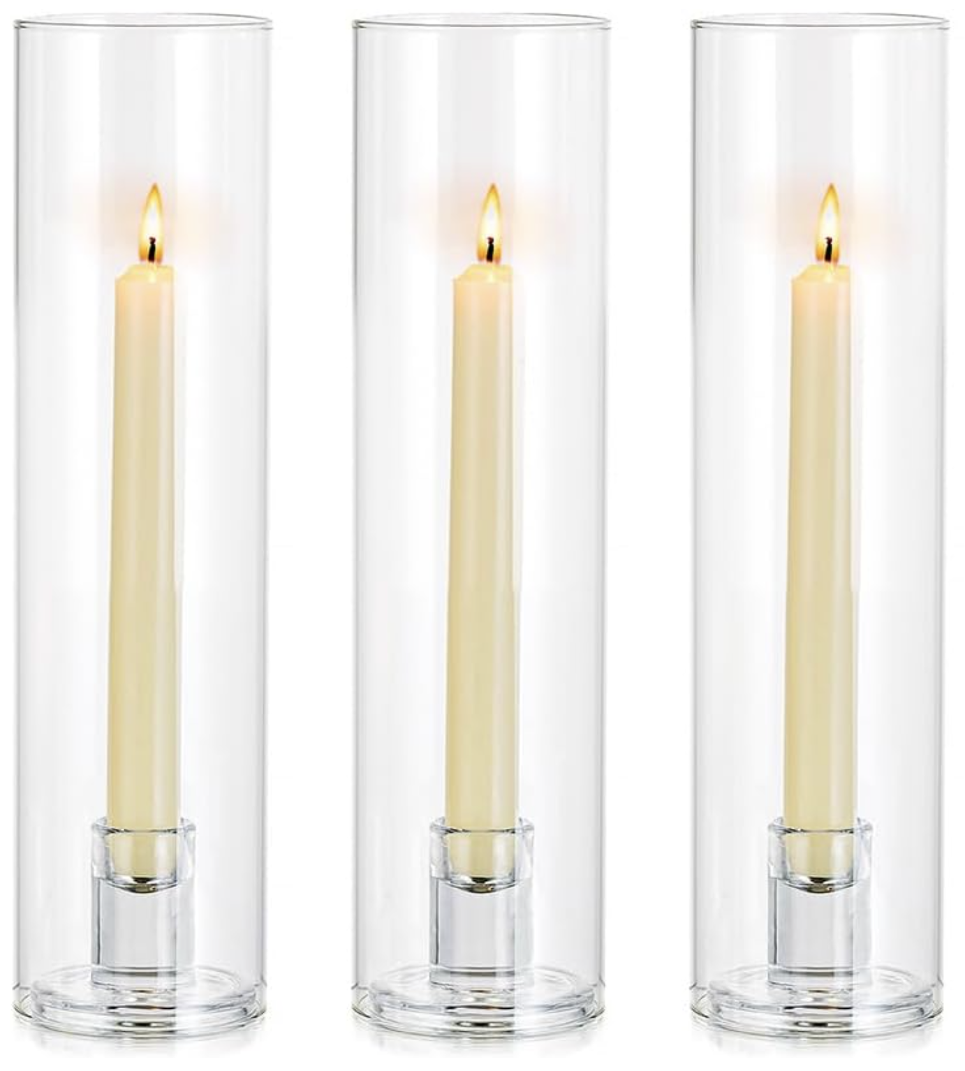 Chandeliers hauts transparents