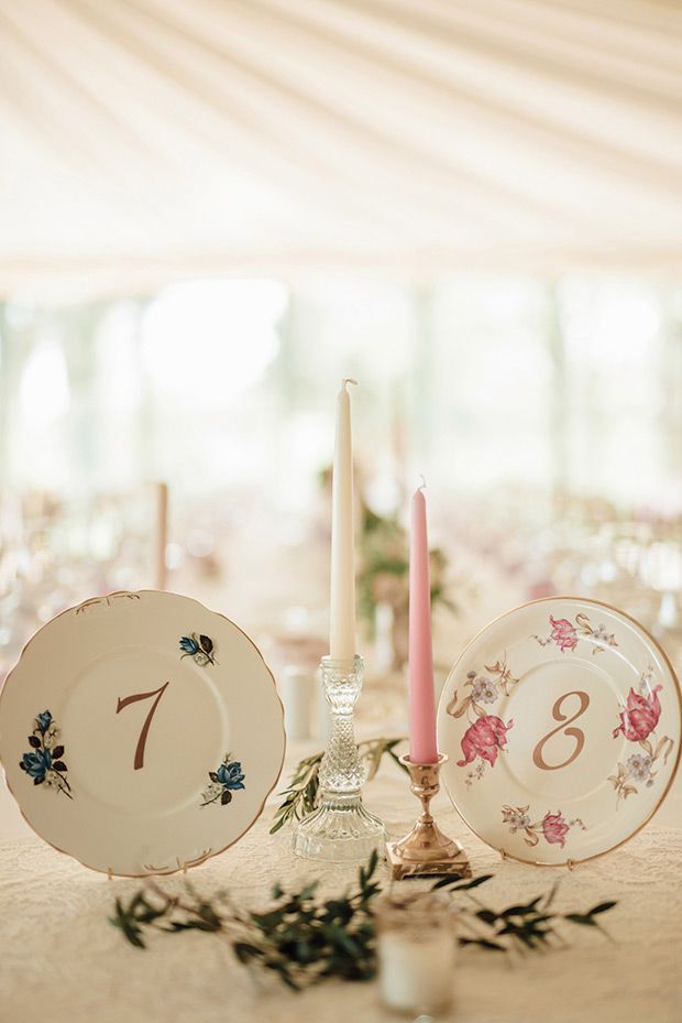 Numéro de table assiette