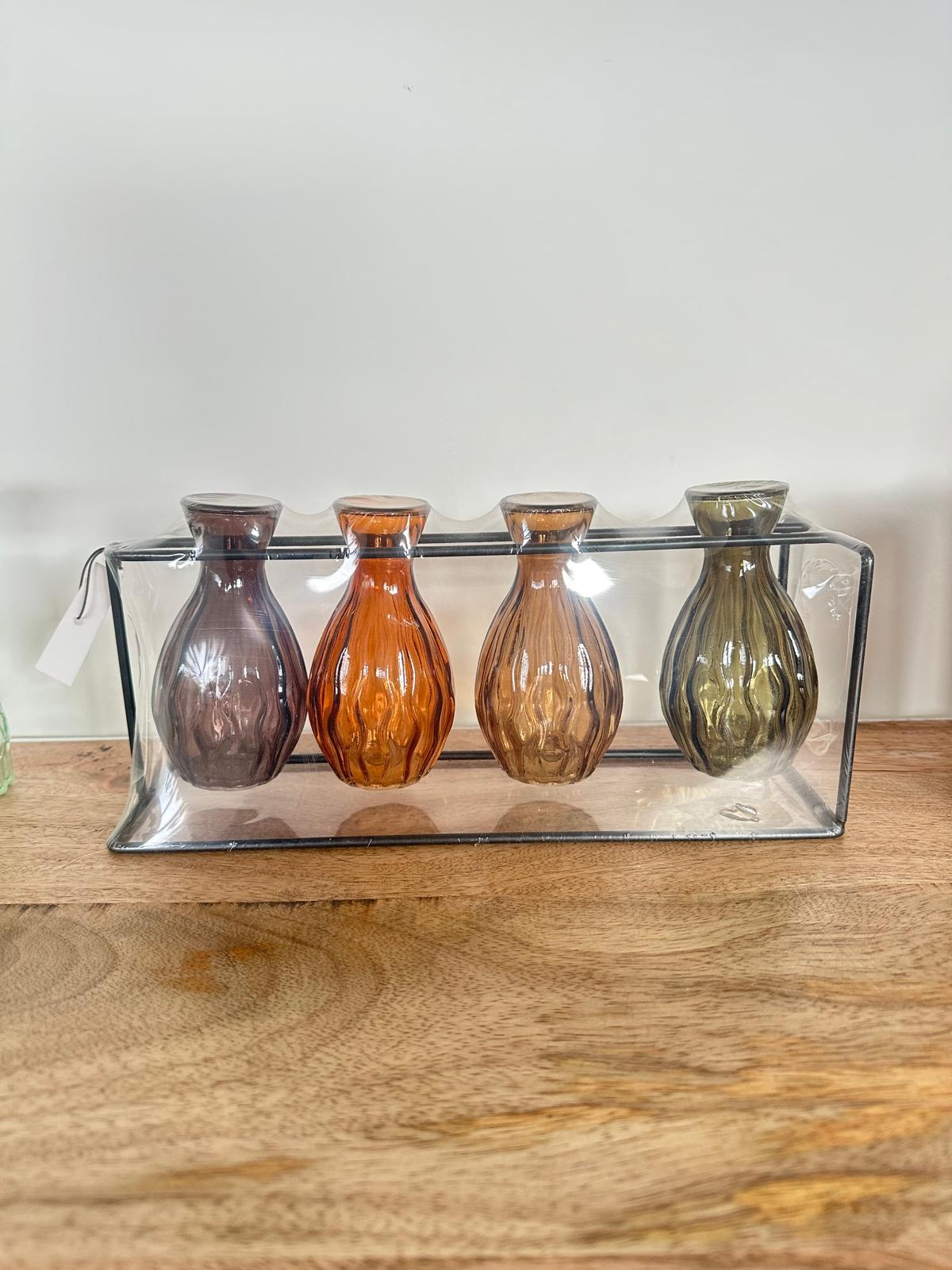 Pack 4 vases
