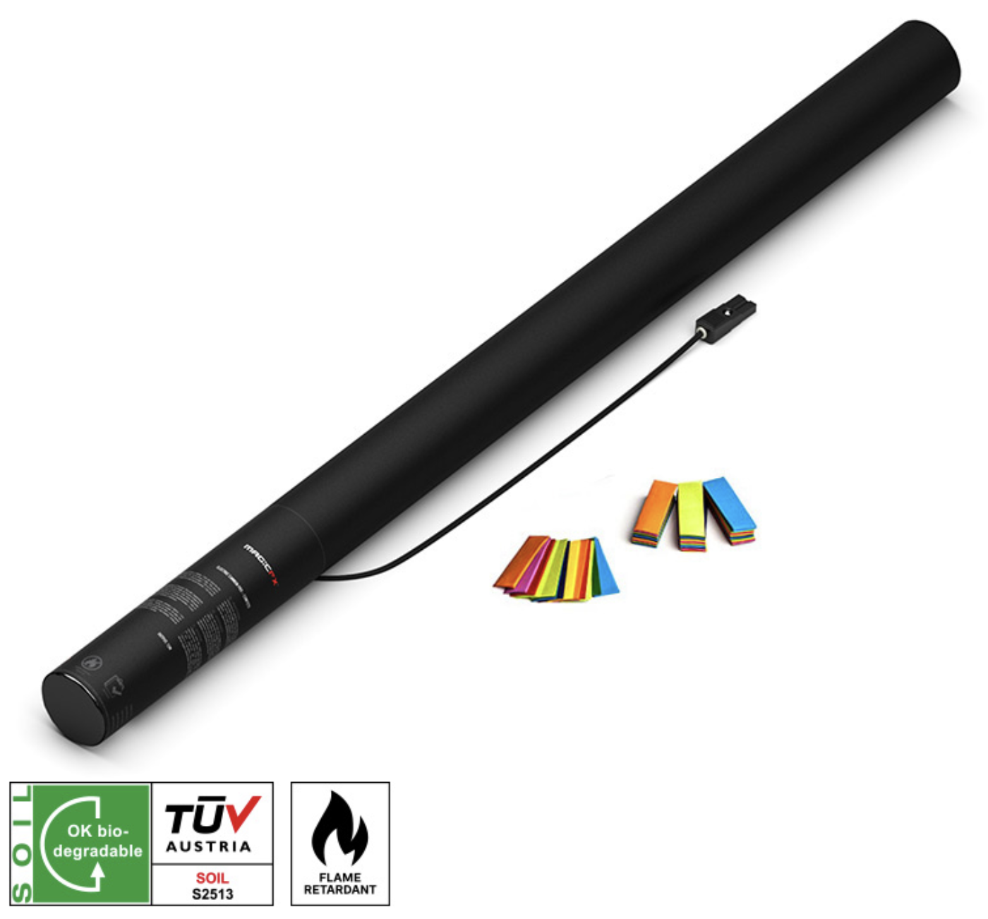 Tube de confettis 80CM