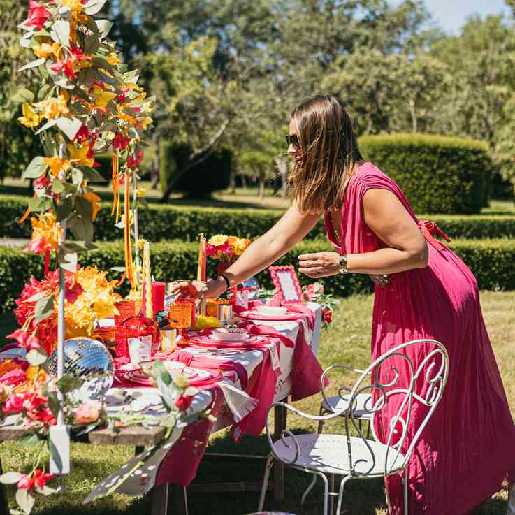 Bougie Flambeau Torsadées Jaune