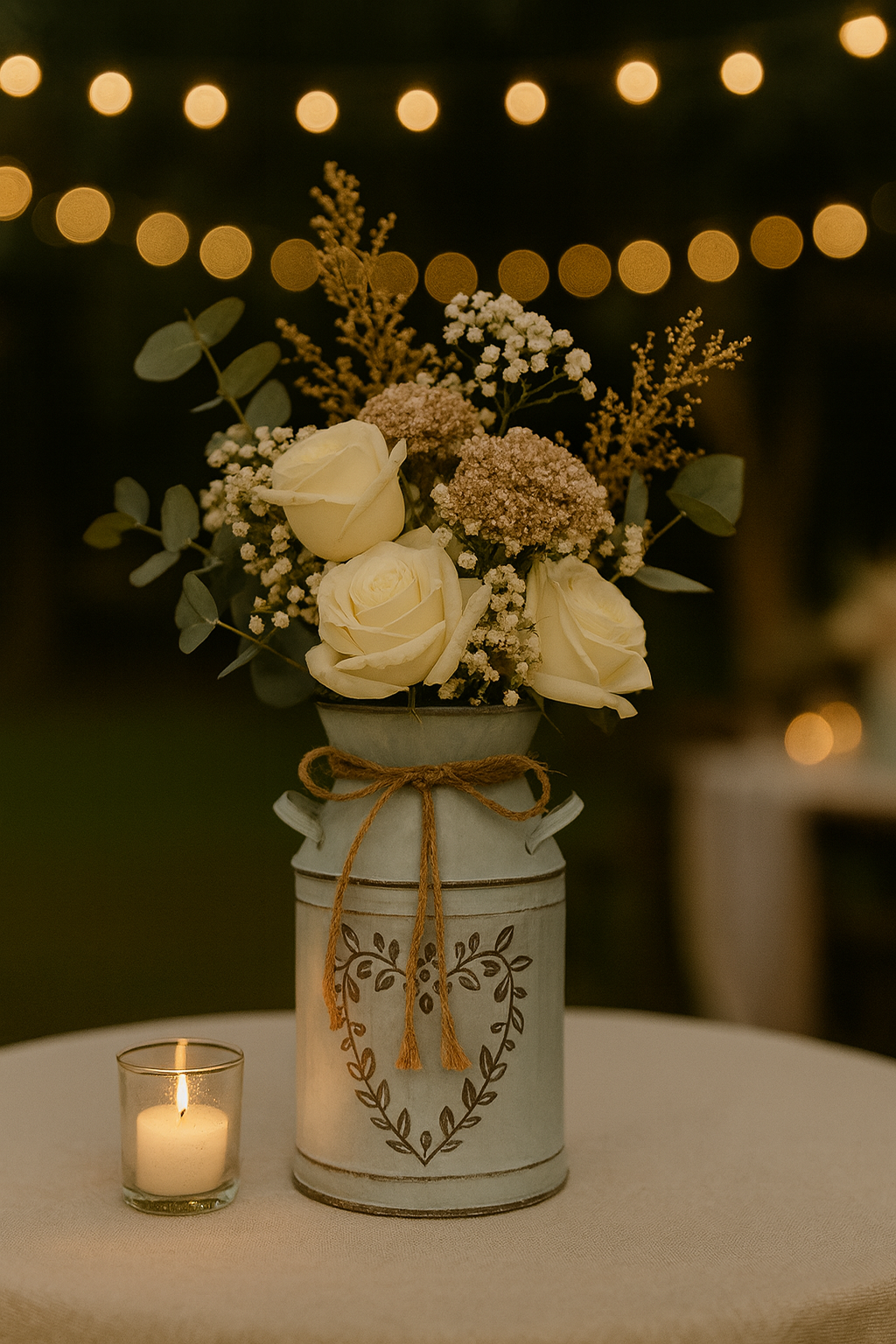 Pot en zinc petit cœur