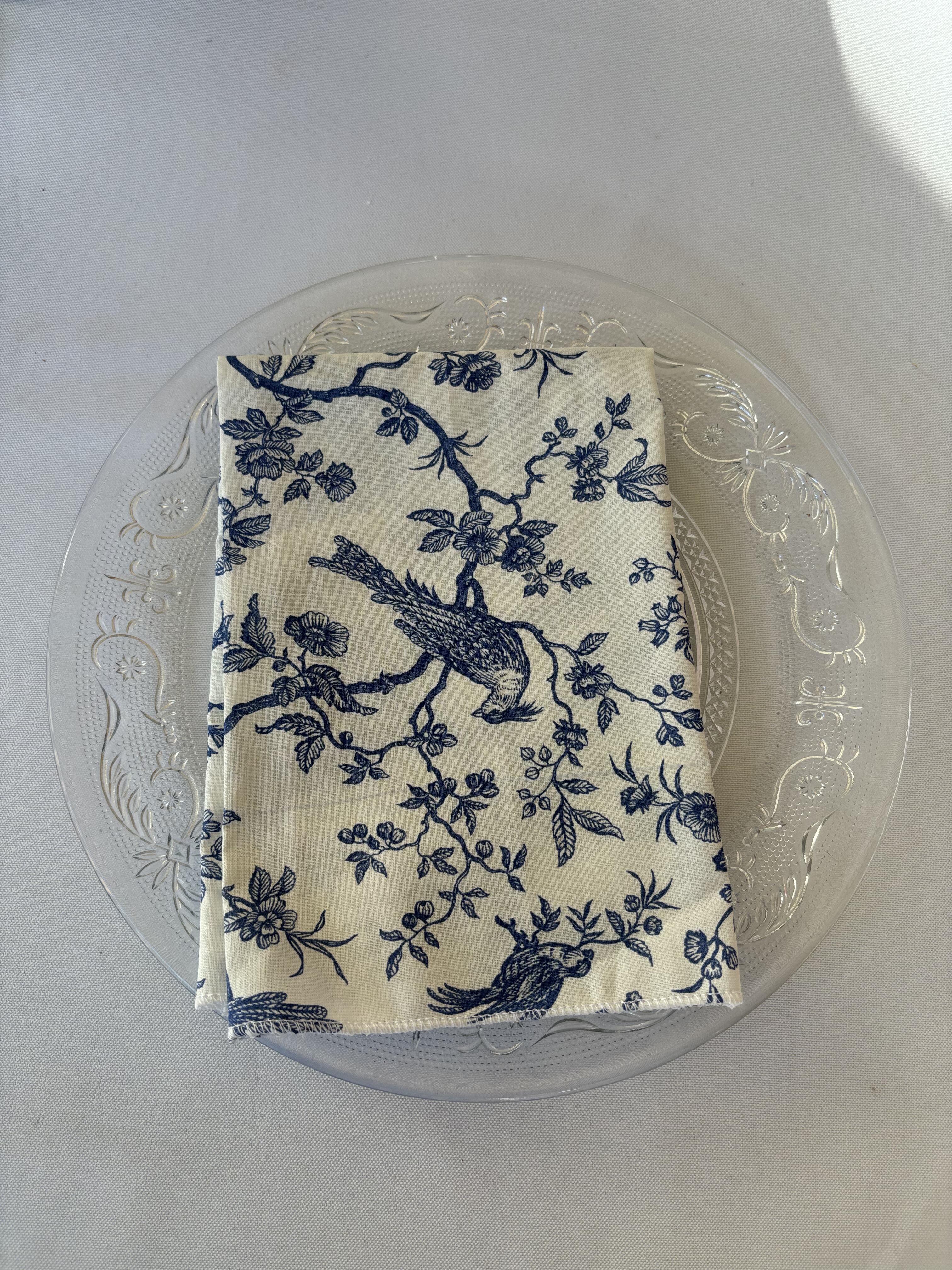 Serviette toile de Jouy