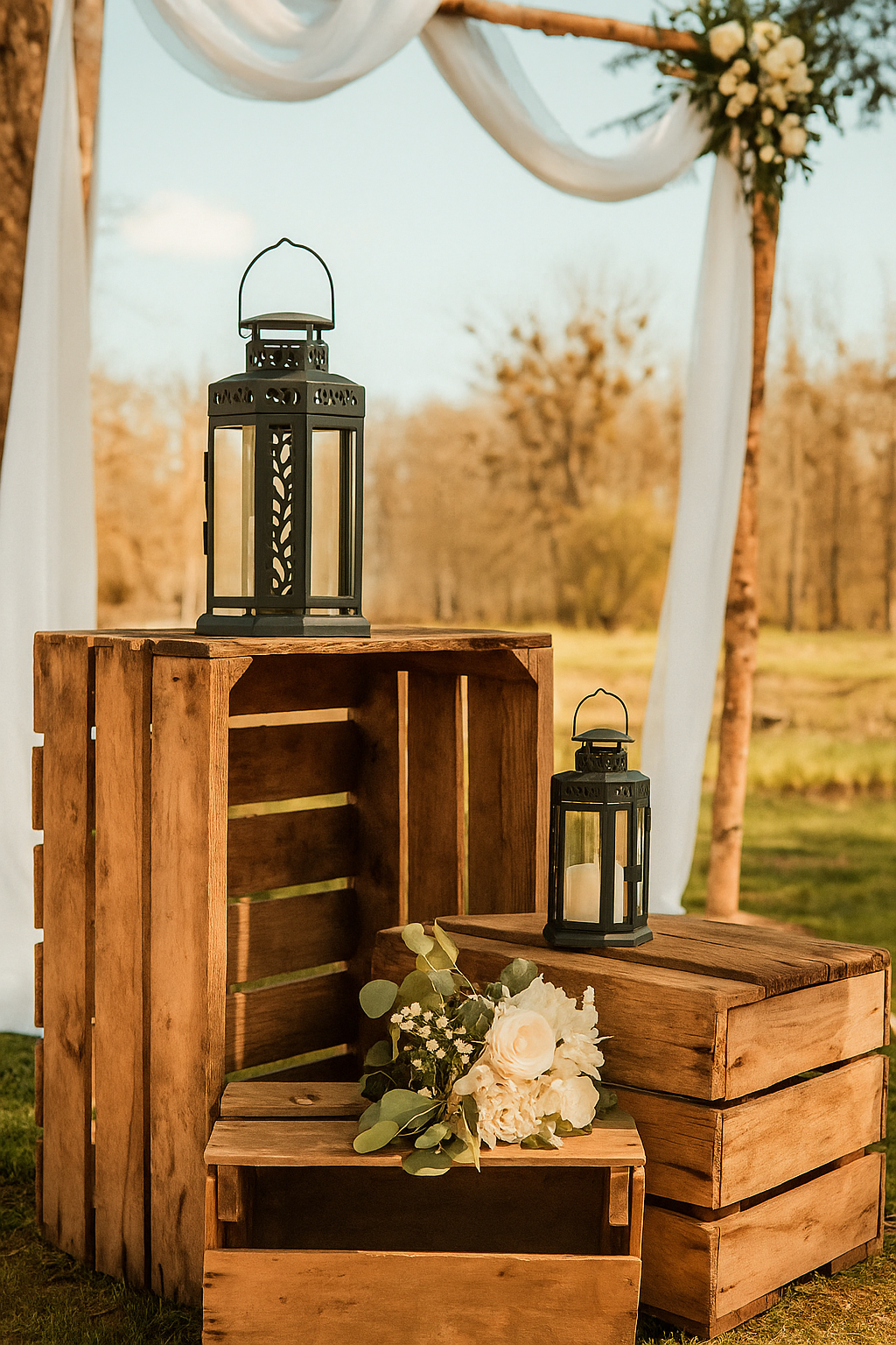 Lanterne noire 28cm - R409