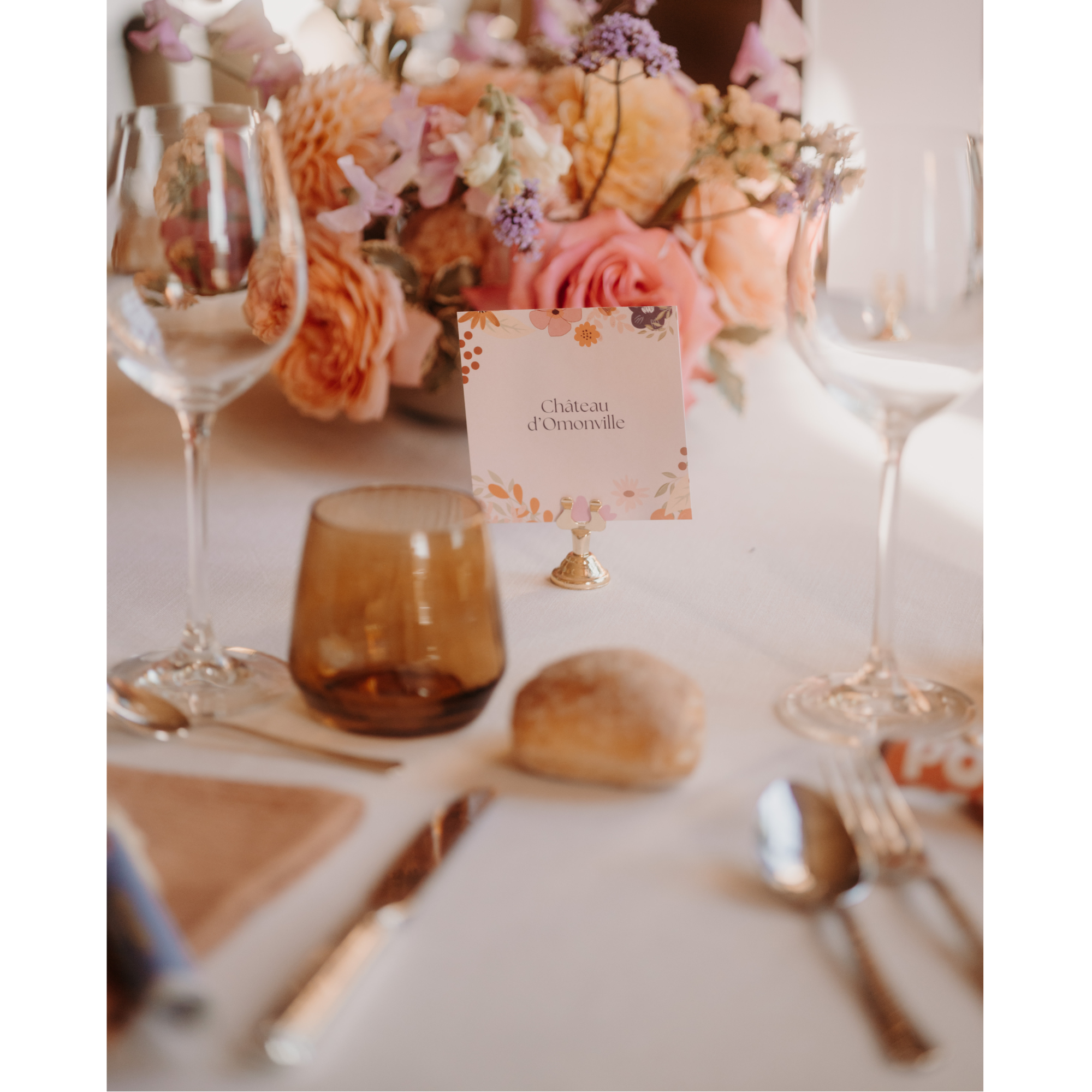 Verre à eau ambré /fumé