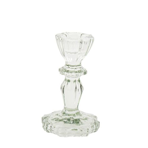 bougeoir verre reflet - 11 cm