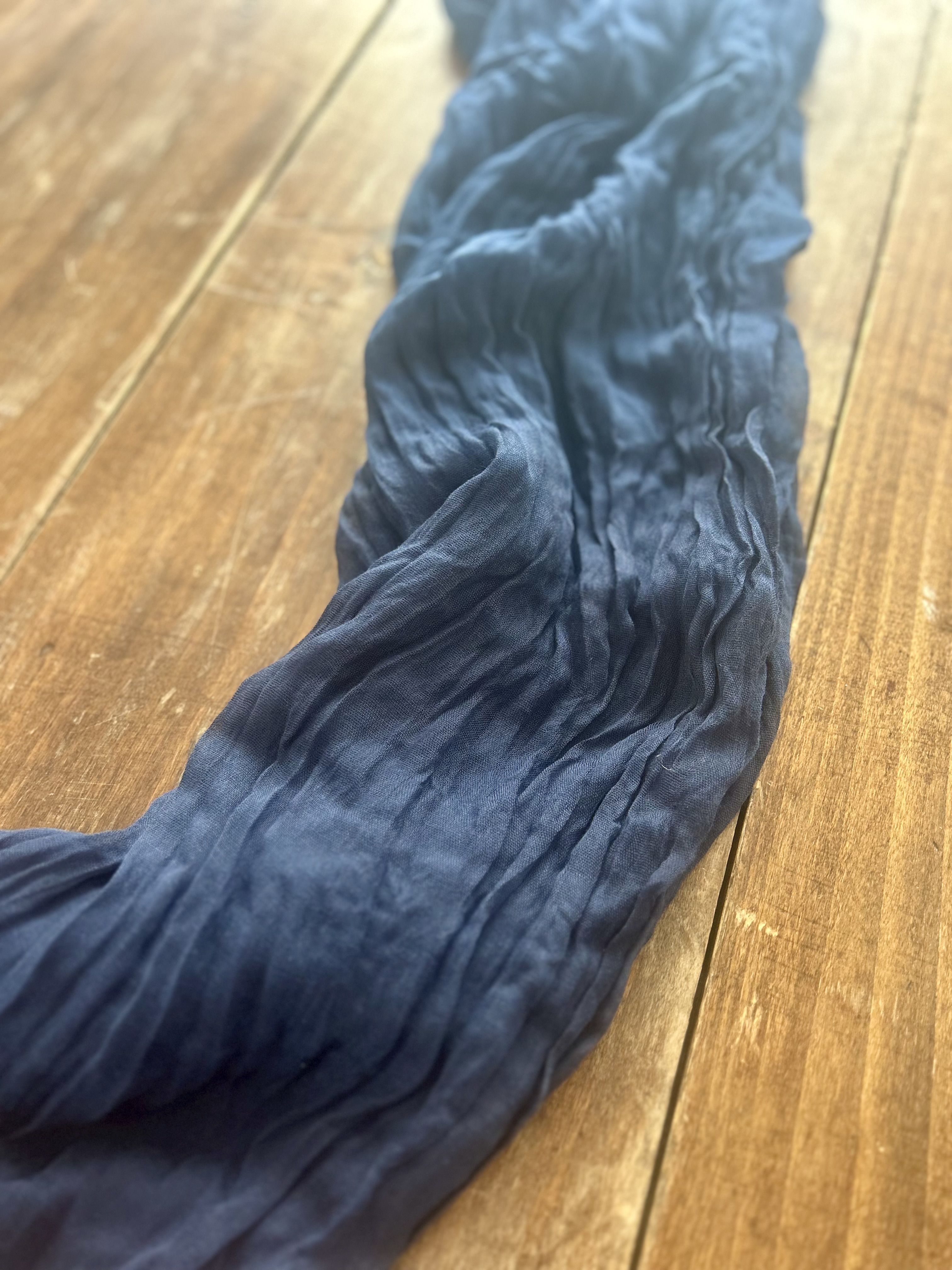 CDT bleu nuit gaz de coton