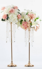 Centre de table avec pampilles