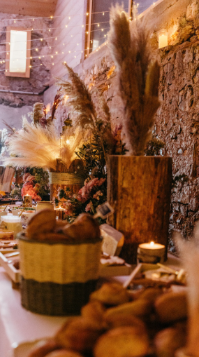 Petit tronc d'arbre buffet