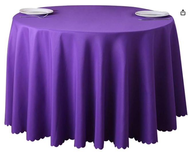 Nappe ronde VIOLET FONCE