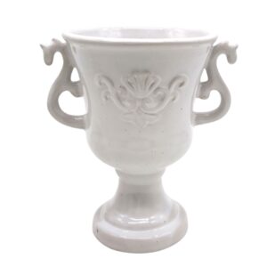 Pot médicis Apolon blanc grand