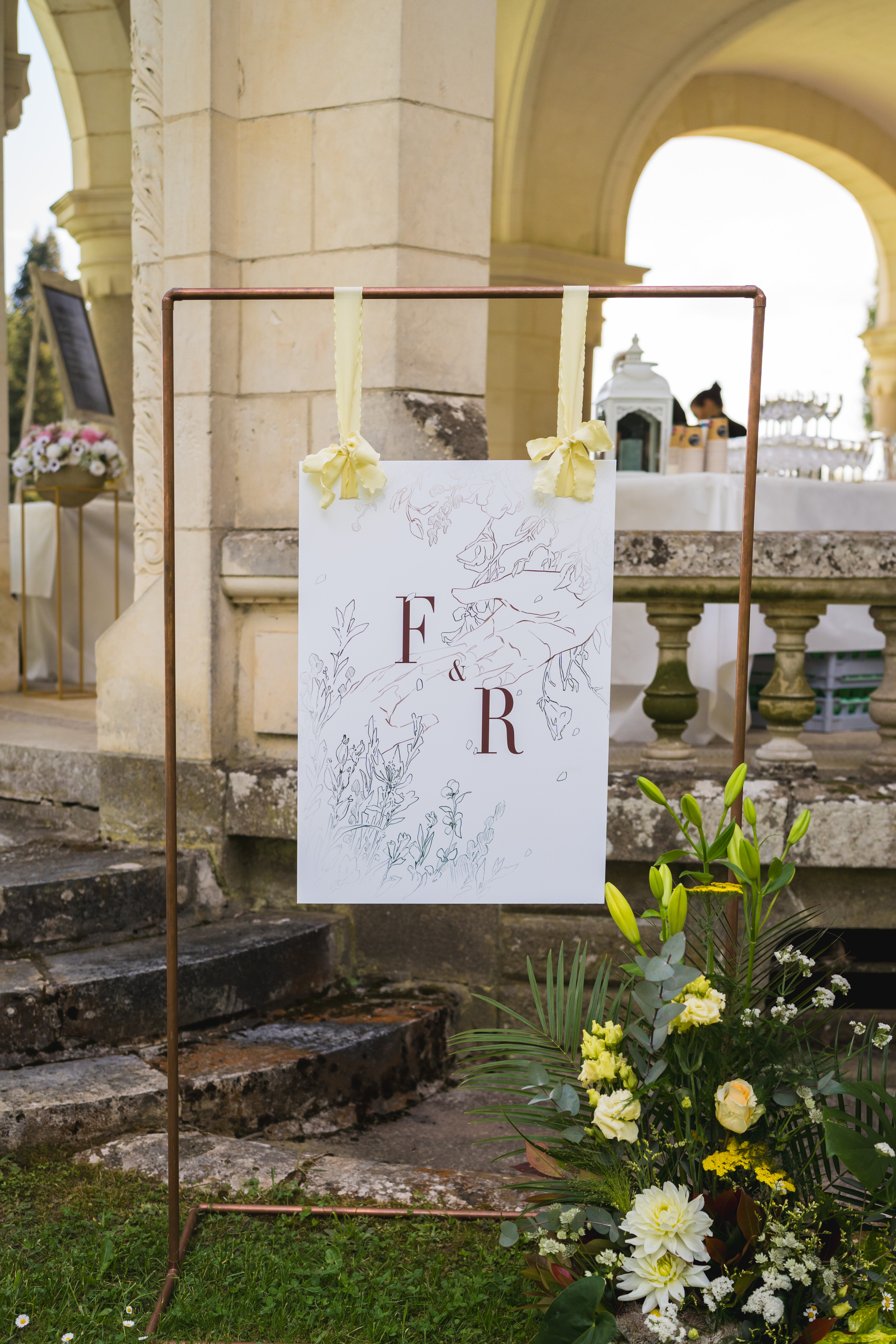 Panneau bienvenue cuivre