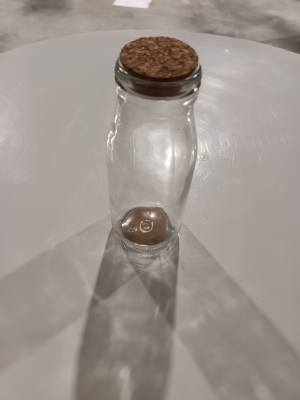 Mini Bouteille Candy Bar Verre et Bouchon Liège