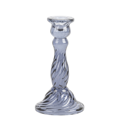 Bougeoir Astrid bleu orage