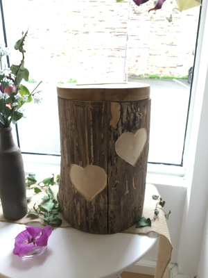 Urne bûche (coeur)