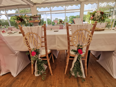 Drapé pour chaise blanc - 685