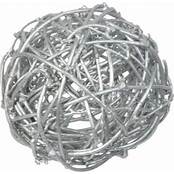 Boule rotin gris