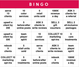 Sales Bingo Challenge