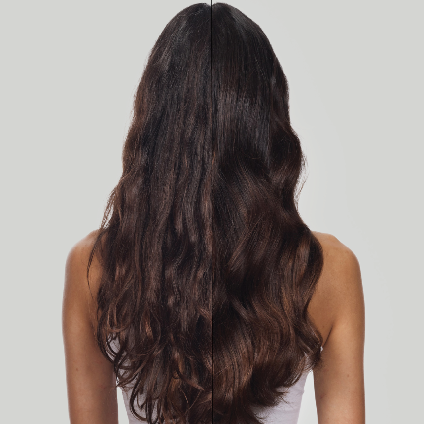 Ultimate Repair before after long balayage  clean.