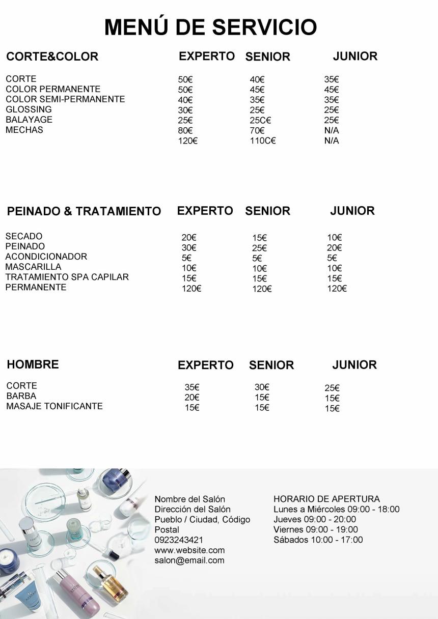 System Professional System X Price list tiers_ES.p