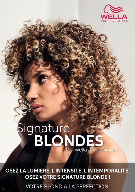 AFFICHETTE SIGNATURE BLONDES - WELLA PROFESSIONALS