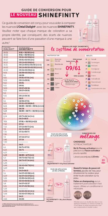 GUIDE DE CONVERSION DIALIGHT vs SHINEFINITY