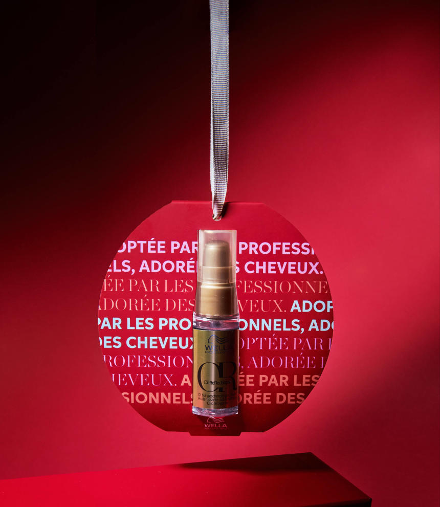 WELLA NOEL BOULE OR FOND ROUGE
