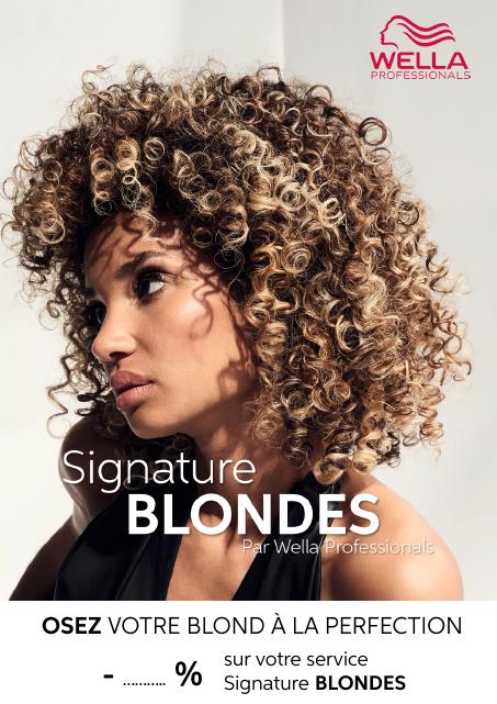 AFFICHETTE SIGNATURE BLONDES - WELLA PROFESSIONALS