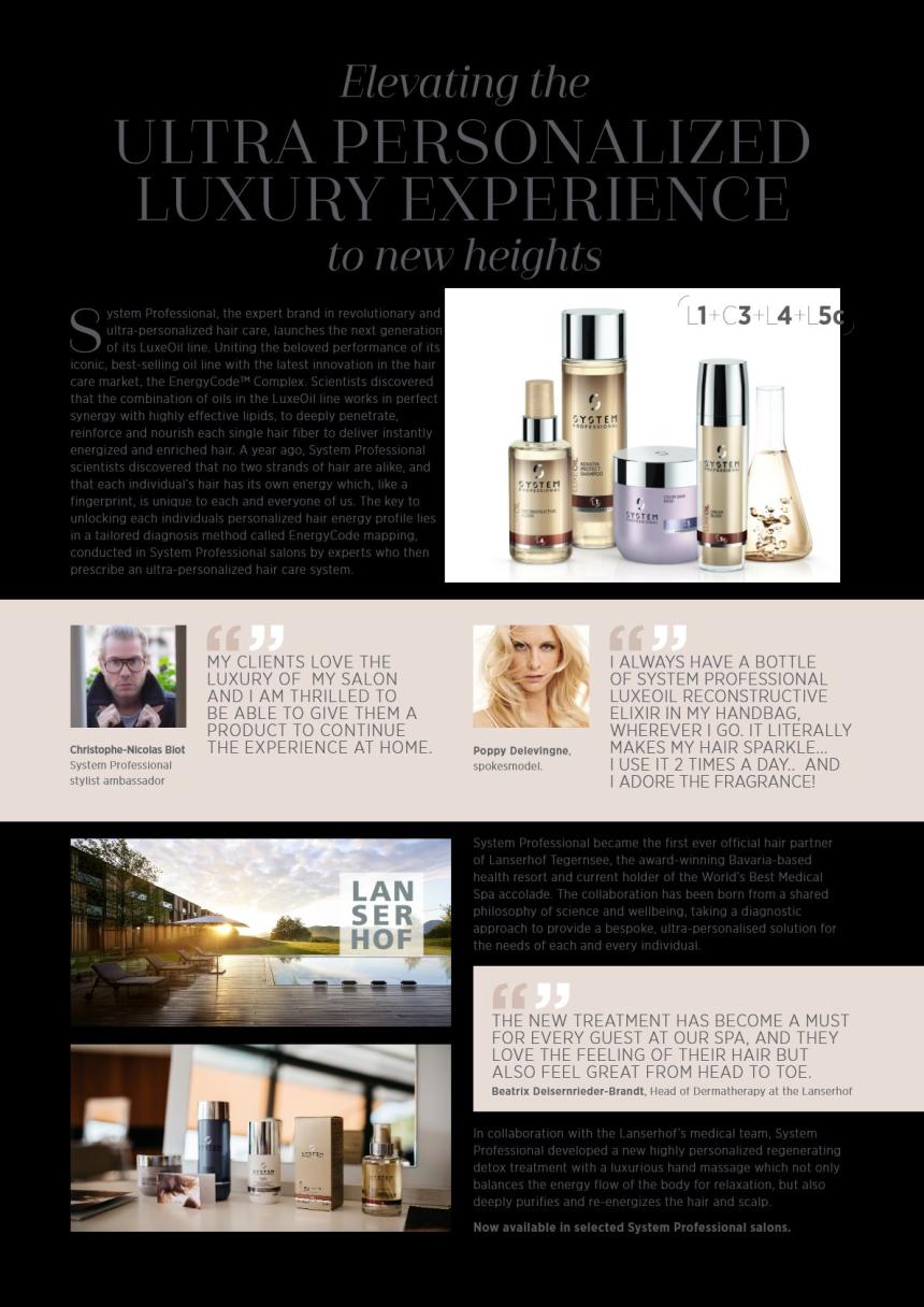System Professional LuxeOil Advertorial