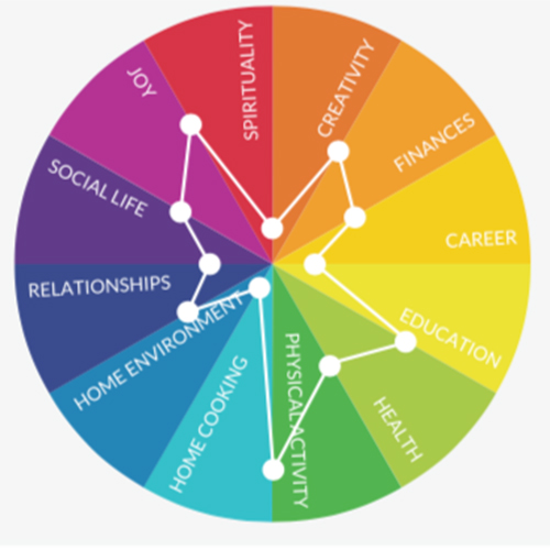 Circle of life graph Wellbeing Magazine
