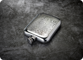 Personalised Hip Flask handcrafted in Sheffield Personalised Hip Flask handcrafted in Sheffield