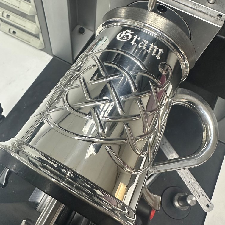 Jura Celtic Embossed One Pint Pewter Tankard Jura Celtic Embossed One Pint Pewter Tankard