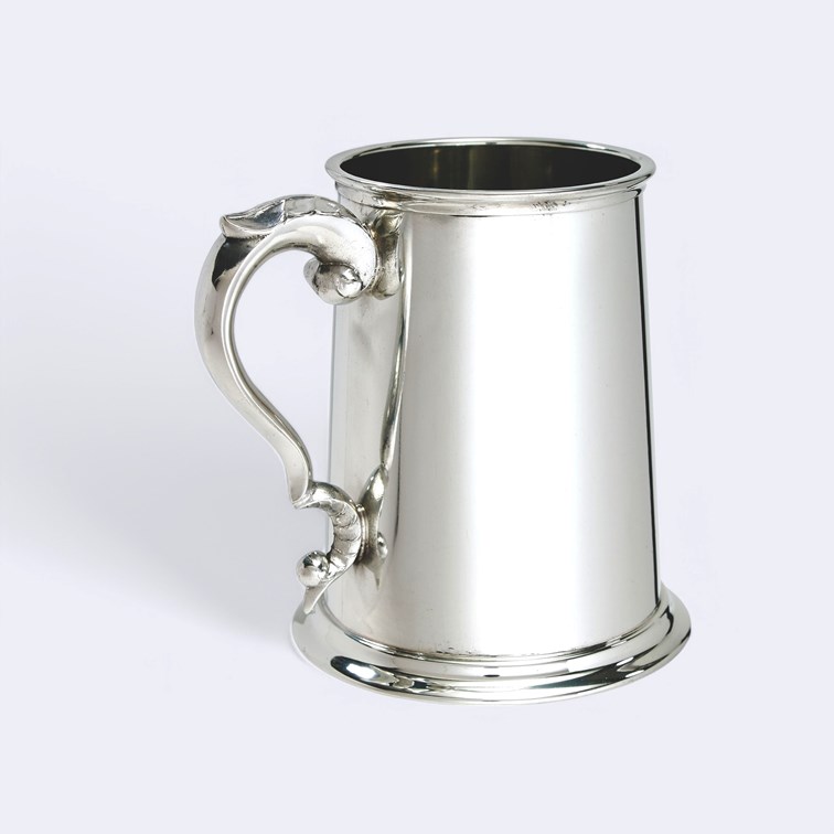 Embossed Celtic Cross One Pint Pewter Tankard Embossed Celtic Cross One Pint Pewter Tankard