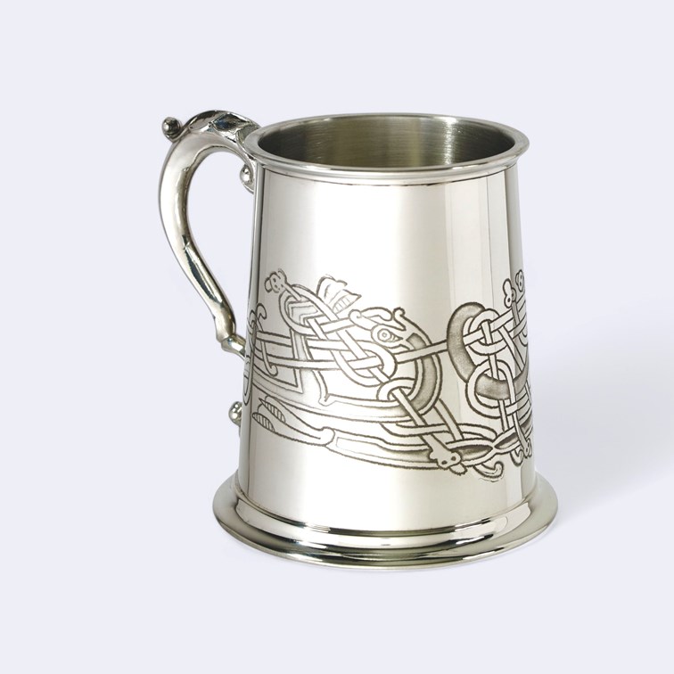 Celtic Birds One Pint Pewter Tankard Celtic Birds One Pint Pewter Tankard