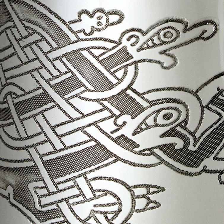 Celtic Birds Pewter Tankard
