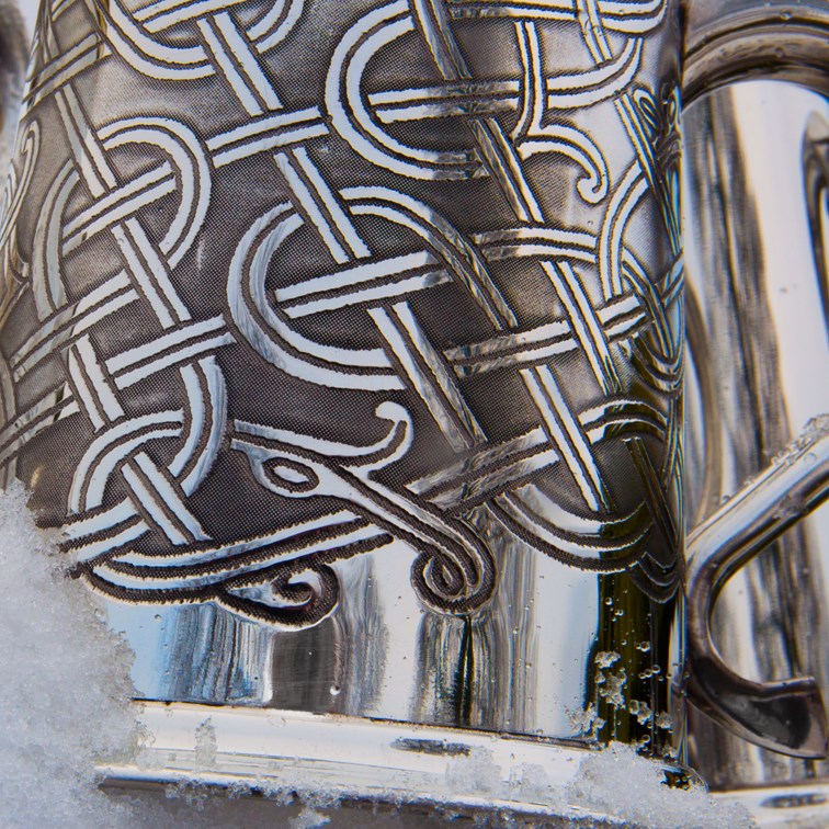Celtic Pattern Pewter One Pint Tankard Celtic Pattern Pewter One Pint Tankard